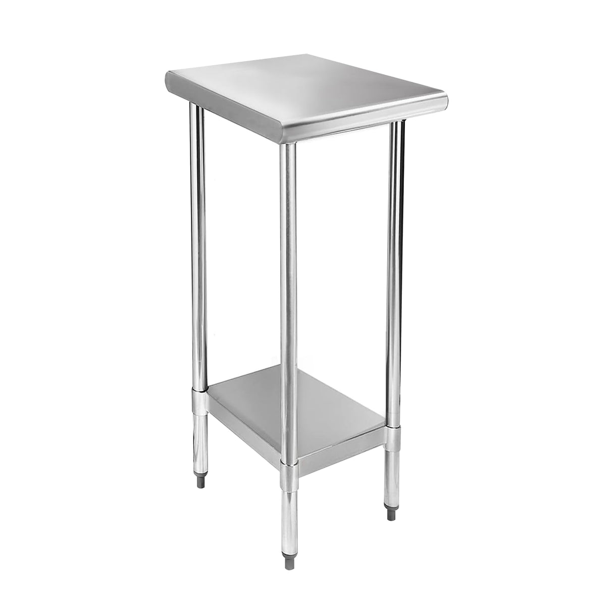 STABLEINK NSF Stainless Steel Table, 24 x 12 Inches Small Metal Prep & Work Table with Adjustable Undershelf, for Commercial Kitchen, Restaurant, Hotel and Garage