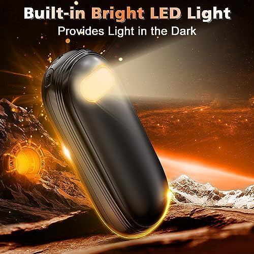 Hand Warmers Rechargeable - 14000mAh Electric Hand Warmers Rechargeable 2 Pack Heat Up to 131℉ with 18Hrs Warmth, Reusable Electronic Portable Pocket Heater for Women Man Golf Raynauds Camping