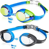 Keary Kids Swim Goggles for Toddler Kids Youth(3-12),Anti-Fog Waterproof Anti-UV Clear Vision Water Pool Goggles