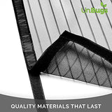 UnBugs Magnetic Screen Door - Fits Doors up to 36 x 82 Inches MAX - Pet & Kid Friendly, Self-Closing - Hands Free Magnet Closure Keeps Bugs Out & Breeze in