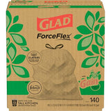 Glad Tall Kitchen Trash Bags 13 Gallon, Gain Original Garbage Bags, Odorshield with Drawstring, 140 Count