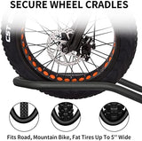 WEIZE Hitch Bike Rack, Wobble Free Smart Tilting Folding Bicycle Car Racks for Standard, Fat Tire and Electric Bike, 2-Bike 160 lbs Capacity, 2-inch Receiver