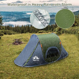 Night Cat Pop-up Camping Tent: 1 Person Tent Waterproof Instant Easy Setup Outdoor Tent