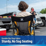 Kijaro Sports Fan Folding Chair, 26" L x 35.5" W x 37" H, Pittsburgh Steelers