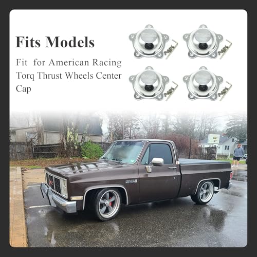 Ctuoptuo 𝟓 𝐏𝐜𝐬 of 970076 Wheel Center Cap Screws Allen Head & Allen Wrench, Fit for American Racing Torq Thrust Wheels