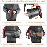 Boreeman Upgraded Collapsible Stool, Square Portable Stool, Lightweight Yet More Sturdy with Load Capacity 400lbs, Perfect for Camping Fishing Hiking BBQ (Square Red)