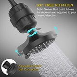 FEELSO Shower Head and 15 Stage Shower Filter Combo, High Pressure 5 Spray Settings Filtered Showerhead with Water Softener Filter Cartridge for Hard Water Remove Chlorine and Harmful Substances