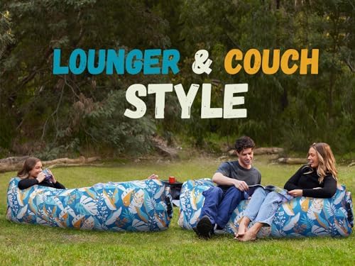 WEKAPO Inflatable Lounger Air Sofa Hammock-Portable,Water Proof& Anti-Air Leaking Design-Ideal Couch for Backyard Beach Traveling Camping Picnics & Music Festivals