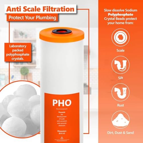 EXPRESS WATER FLTWH2045CKP1 Whole House Replacement Filter, 3 Count (Pack of 1), White