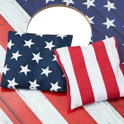 SPORT BEATS Cornhole Bags Set of 8 Regulation Weight & Size Corn Hole Bags Bean Bags for Cornhole Game Includes Carry Case