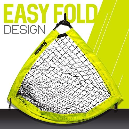 Franklin Sports Blackhawk Backyard Soccer Goal - Portable Pop Up Soccer Nets - Youth + Adult Folding Indoor + Outdoor Goals - Multiple Sizes + Colors - Perfect for Games + Practice