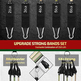 VEICK Resistance Bands, Exercise Bands, Workout Bands Set for Working Out with Handles for Men Women, Elastic Exercising Bands for Fitness Weights Work Out at Home Gym