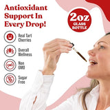 Rejuvica Health Cherry Force - Advanced Tart Cherry Extract - Real Tart Cherries - Rich in Phytonutrients - Liquid Extract for Better Absorption