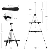 RRFTOK Easel Stand for Painting and Sign, Adjustable 17-66 Inch