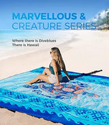 OCOOPA Beach Blanket Waterproof Sandproof, 10'X 9' Extra Large, Soft and Sturdy, Light Weight and Portable, Perfect for Beach Vacation, Famlily Park Picnic, Travel Camping, Outdoor Gifts