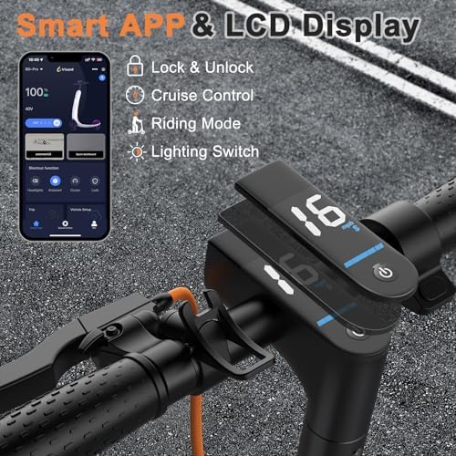 VOLPAM Electric Scooter, 350W/500W, 8.5"/10" Tires, 12/21/28 Miles Range, 16/19/22Mph, Folding E-Scooter with Dual Braking