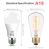 UCB Alexa Light Bulb 130W Equivalent, Smart Light Bulbs Warm White to Daylight Tunable, A19 E26 Bluetooth LED Bulbs Work with Alexa Only for Bedroom Kitchen Living Office No WiFi Required 4 Pack