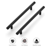 Ravinte 18 Pack 8-13/16 Inch Cabinet Handles Matte Black Stainless Steel Kitchen Drawer Pulls Cabinet Pulls 8-13/16"Length,6-1/4" Hole Center