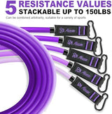 Resistance Bands, Exercise Bands with Handles, Fitness Bands, Workout Bands with Door Anchor and Ankle Straps, for Heavy Resistance Training, Physical Therapy, Shape Body, Yoga, Home Workout Set