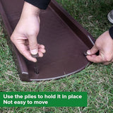 Splash Blocks for Gutters Downspouts, 24" Downspout Extensions for Rain Water Drainage, Thickened Gutter Splash Guard with Fixing Piles(1 Pack, Brown)