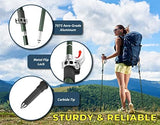 TREKOLOGY TREKZ SE Collapsible Trekking Pole (1pc) - Lightweight Walking Stick for Hiking and Trekking - Ideal for Men, Women, and Seniors