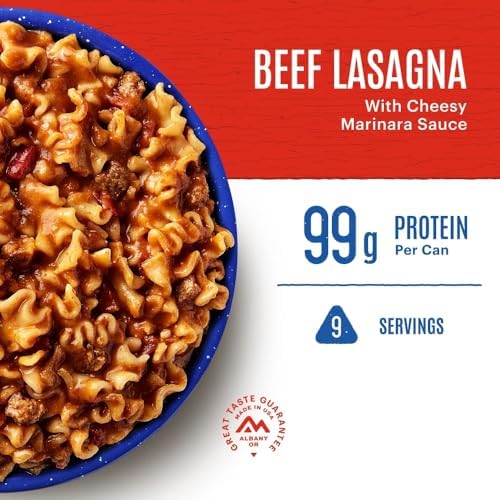 Mountain House Lasagna with Meat Sauce | Freeze Dried Survival & Emergency Food | #10 Can