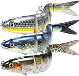 TRUSCEND Swimmax for Freshwater and Saltwater, Lifelike Fishing Lures for Bass Trout Crappie Walleye Pike Bluegill Salmon, Swimbait for Bass Fishing, Amazing Fishing Gear Gifts for Family Fishing