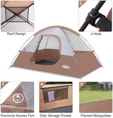 Camping Tent 2 Person, Waterproof Windproof Tent with Rainfly Easy Set up-Portable Dome Tents for Camping…