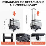 TOURIT 50-Can Collapsible Rolling Cooler Leakproof Insulated Soft Cooling Bag with Wheels and All-Terrain Cart for Beach, Camping, Patio Travel, Outdoor, Ball Fields