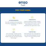 Enso Rings Lord of the Rings Collection - Comfortable DualTone Silicone Rings - The One Ring - Size 8