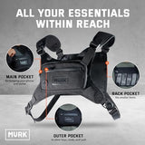 MVRK Water Resistant Chest Pack - Running Vest for Workouts, Running Phone Holder Extra Storage, Lightweight Running Pack