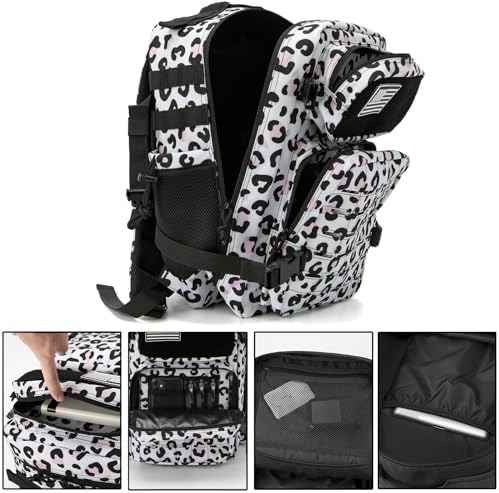 QT&QY 25L/35L/45L Military Tactical Backpack For Men Molle Daypack 3 Day Bug Out Bag Hiking Rucksack With Bottle Holder