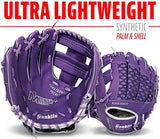 Franklin Sports Kids Baseball Glove + Ball Sets - Meshtek Youth Teeball Gloves for Kids + Toddlers - Left + Right Hand Throw Mitts + Glove Sets with Foam Balls - Boys + Girls Gloves - 9.5" Inch