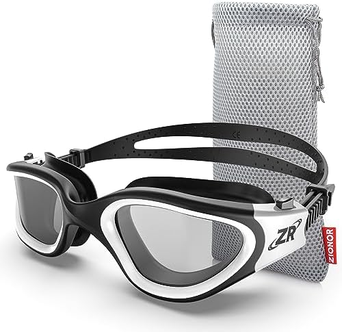 ZIONOR G1 Polarized Swimming Goggles for Unisex Adult Women Anti Fog 100% Anti UV Diving Goggles
