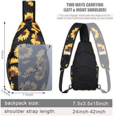 Crossbody Bags for Women Men Trendy Sling Bag Bakpack Casual Chest Bag with Convertible Shoulder Strap
