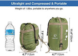 REDCAMP Ultra Lightweight Sleeping Bag for Backpacking, Comfort for Adults Warm Weather, with Compression Sack