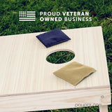 Play Platoon Cornhole Bags Weather Resistant- Set of 8 Regulation Bean Bags for Tossing- Official Professional Size & Weight Corn Hole Bags Two Color All Weather Cornhole Beans Bag Set with Tote Bag