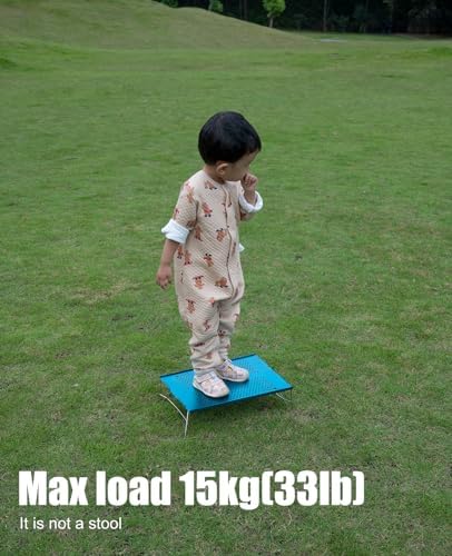 iClimb Mini Solo Folding Table Ultralight Compact for Backpacking Camping Hiking Beach Picnic (Gunmetal, Mini)