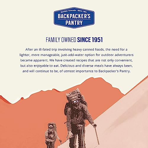 Backpacker's Pantry Cuban Coconut Rice & Black Beans - Freeze Dried Backpacking & Camping Food - Emergency Food - 24 Grams of Protein, Vegan, Gluten-Free - 6 Count