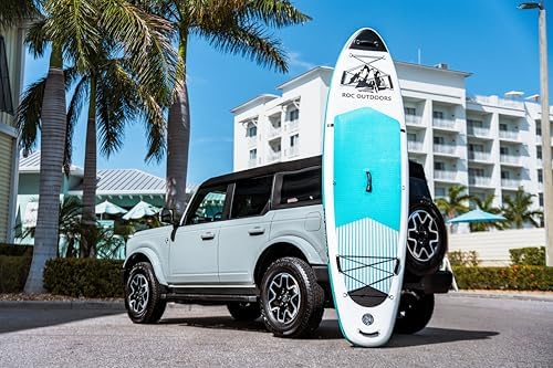 Roc Inflatable Stand Up Paddle Boards 10 ft 6 in with Premium SUP Paddle Board Accessories, Wide Stable Design, Non-Slip Comfort Deck for Youth & Adults