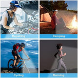 COSOOS Original 2 Rechargeable Headlamps, Bright LED Headlamp Flashlight 1000 Lumen, 230 ° Wide Beam & Spot Light, Motion Sensor, 2.4 oz Head Lamp with Clips for Hardhat, Camping, Hiking