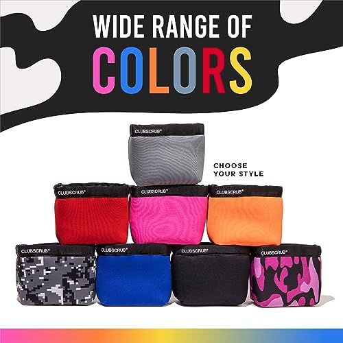 Golf Club and Golf Ball Cleaning Bag, Waterproof Clean Face Technology Liner, Detachable Clip, Machine Washable, Cleans Club Grooves, Dry Exterior (Neoprene or Microfiber Option Available)