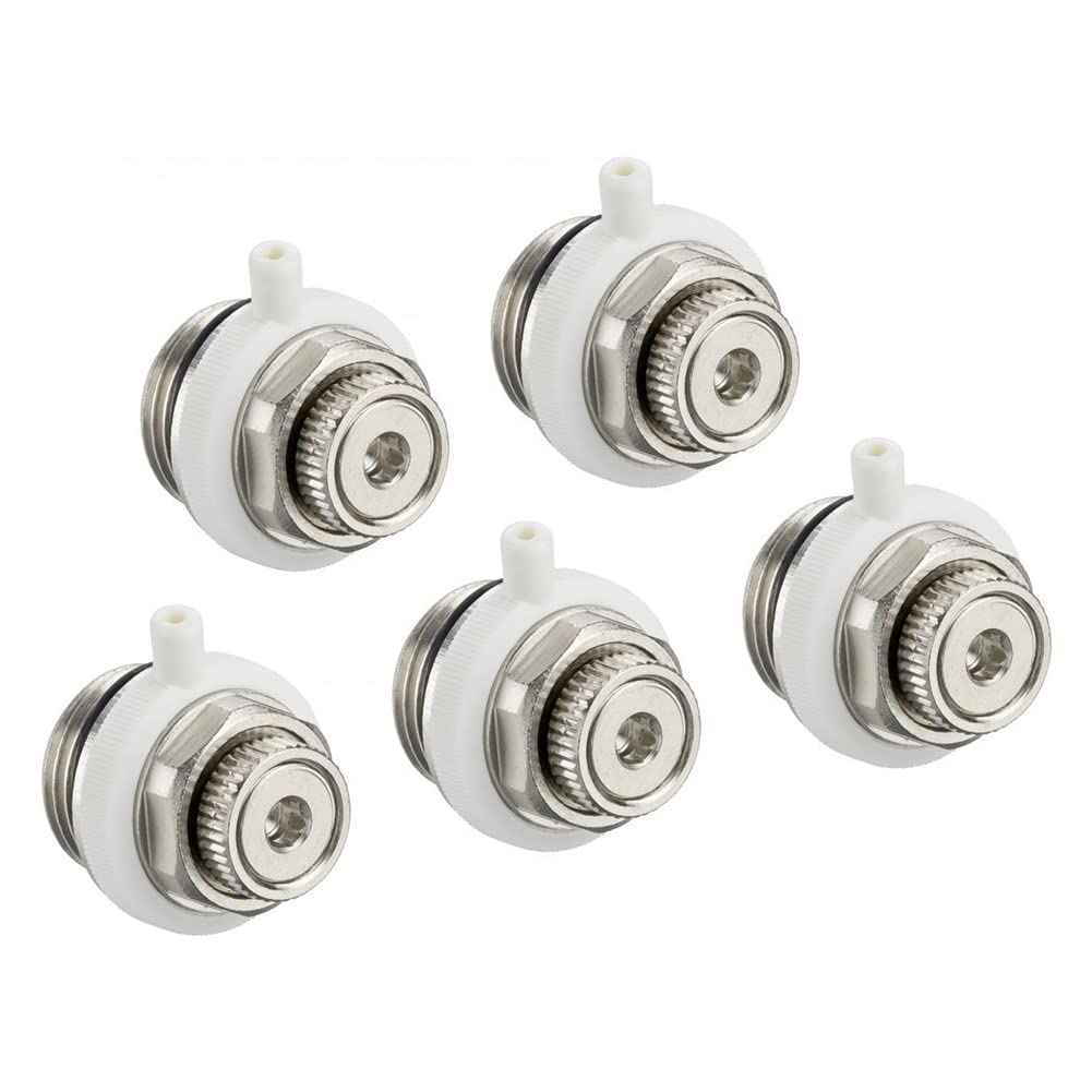 Oniissy 1/2 for BSP Automatic Air Vent Auto Cut-Off Self Bleeding Radiator Valve 5pcs