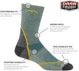 Darn Tough Men's (Style 1972) Light Hiker Micro Crew Lightweight with Cushion Sock