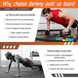 Solid Push Up Board 15 in 1 Home Workout Equipment Multi-Functional Pushup Stands System Fitness Floor Chest Muscle Exercise Professional Equipment Burn Fat Strength Training Arm Men & Women Weights