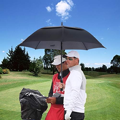 MRTLLOA 54/62/68/72 Inch Automatic Open Golf Umbrella, Extra Large Oversize Double Canopy Vented Windproof Waterproof Stick Umbrellas for Rain