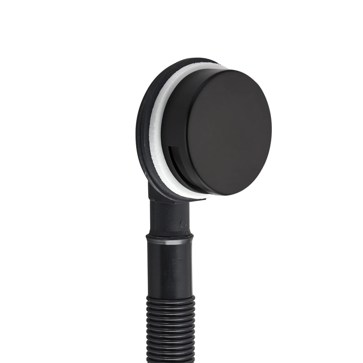 Sandy Beach Black Bath Overflow with Pop-Up Waste - Bath Waste Kit