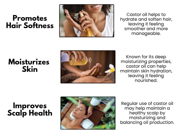 Essentially KateS Castor Oil 16 Fl Oz (Glass Bottle) - Original - A Huge Glass Bottle with a Pump - 100% Pure and Natural, Cold Pressed, and Hexane-Free - Hair and Body