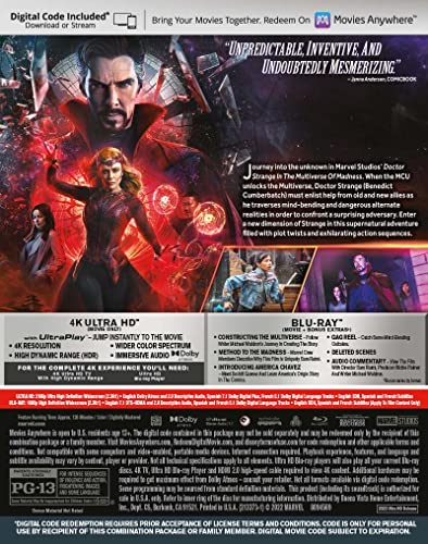 Doctor Strange In The Multiverse Of Madness [Blu-ray]