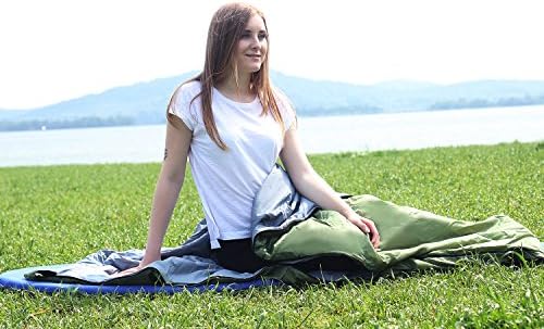 REDCAMP Ultra Lightweight Sleeping Bag for Backpacking, Comfort for Adults Warm Weather, with Compression Sack